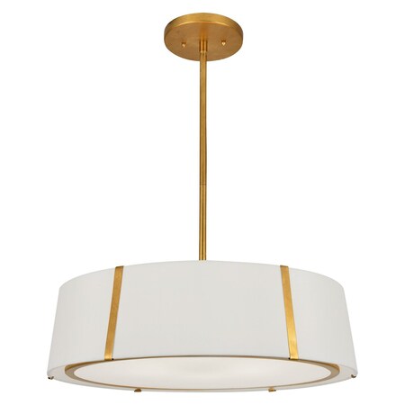 Crystorama Fulton 6 Light Gold Chandelier FUL-907-GA